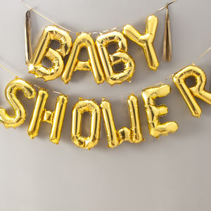 Baby Shower 16 Inch Balloon Letters By Bubblegum Balloons