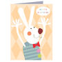 Mini Happy Rabbit Birthday Card, thumbnail 2 of 5