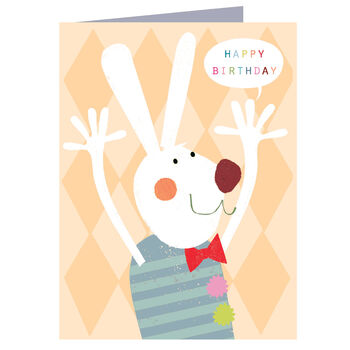 Mini Happy Rabbit Birthday Card, 2 of 5