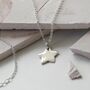 Sterling Silver Polished Star Necklace, thumbnail 2 of 5