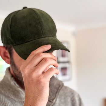 Vintage Style Corduroy Baseball Cap, Organic Cotton, 9 of 10