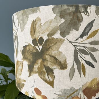 Appleby Woodland Autumn Leaves Drum Lampshades, 2 of 9