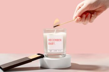 December Baby Birthday Gift Candle, 2 of 6