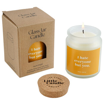 'I Hate Everyone But You Candle' In Gift Box, 3 of 4