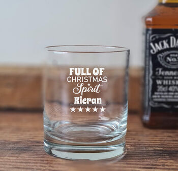 Personalised Christmas Whisky Glass, 7 of 7