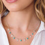 Lakshmi Turquoise Necklace In Silver Or Gold Plated, thumbnail 2 of 12