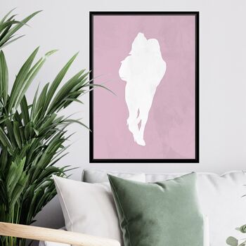 Custom Wedding Engagement Portrait Print Gift, 3 of 6