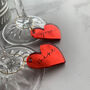 Valentine's Day Heart Personalised Wine Glass Charm, thumbnail 4 of 4