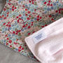 Floral Liberty Fabric Hand Embroidered Baby Blanket, thumbnail 11 of 11