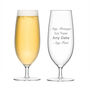 Personalised Pilsner Beer Glasses – Pair, thumbnail 1 of 5
