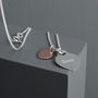 Personalised Sterling Silver Duo Heart Necklace, thumbnail 8 of 10