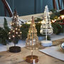 Tabletop Christmas Tree Light In Gold, White Or Brown, thumbnail 1 of 4