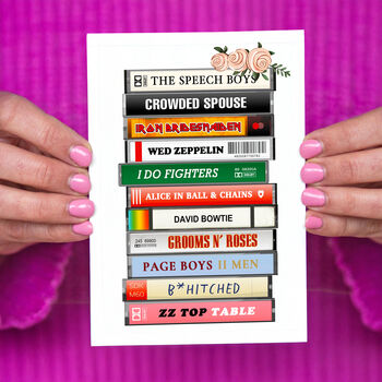 Funny Music Themed Wedding Card, 2 of 4