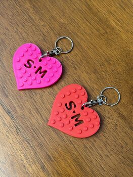 Personalised Initial Heart Keyring, 3 of 3