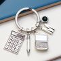 Accountant Personalised Keyring Banker Gift, thumbnail 1 of 11