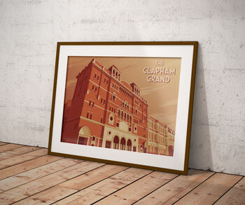 Clapham Grand London Travel Poster Art Print, 5 of 8