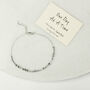 One Day At A Time Morse Code Bracelet In Sterling Silver 925, thumbnail 2 of 8