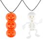 Halloween Pumpkin Or Skeleton Glow Stick Necklace, thumbnail 1 of 3
