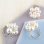 Silver Plated Pearl Bubble Stud Earrings, thumbnail 8 of 12