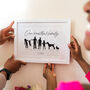 Personalised Family Silhouette Print, thumbnail 1 of 4