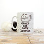 Personalised Crazy Cat Lady Funny Mug, thumbnail 1 of 4