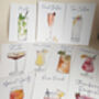 A5 Cocktail Wedding Table Number Names, thumbnail 2 of 3