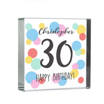 Personalised Birthday Colourful Crystal Token, 8 of 8