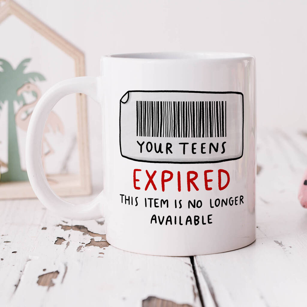 Personalised 20th Birthday Mug 'Teens Have Expired', 1 of 3