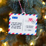 Personalised Postcard Christmas Tree Decoration, thumbnail 4 of 5