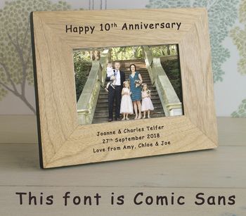 Personalised Frame With Any Message, 3 of 5
