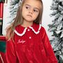 Personalised Family Velvet Christmas Pyjamas, thumbnail 7 of 12