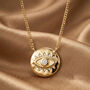 Gold Or Silver Women’s Evil Eye Coin Pendant Necklace, Spiritual Jewellery, thumbnail 1 of 6
