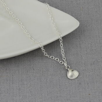 Sterling Silver Cornish Shell Charm Anklet, 2 of 5
