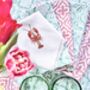 Embroidered Lobster Napkins Set Of Four, thumbnail 1 of 2