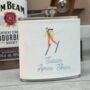 Personalised Apres Skier Hip Flask, thumbnail 1 of 3