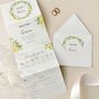 Lemon Concertina Wedding Invitations, thumbnail 1 of 4