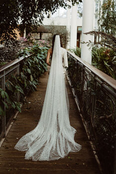 Pearla Pearl Cathedral Wedding Veil, 3 of 5