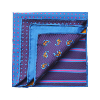 Luxury Colourful And Versatile Men's Silk Pocket Square, 12 of 12