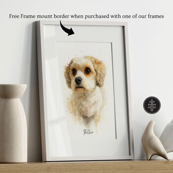 Personalised Pet Illustration Portrait Print, 2 of 11