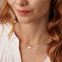 Diamond Letter Necklace With Freshwater Pearl Heart, thumbnail 3 of 7