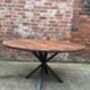Industrial Reclaimed Round Dining Table 042, thumbnail 4 of 6