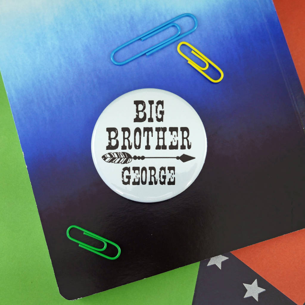 Personalised Big Brother Badge, 1 of 5