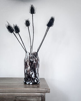 The Ezra Handcrafted Monochrome Recycled Glass Vases, 3 of 6