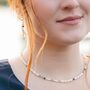 Simple Pearl And Gemstone Beaded Necklace, thumbnail 2 of 12