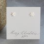 Silver Plated Snowflake Stud Earrings, thumbnail 6 of 9