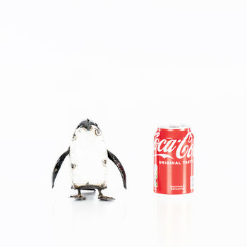 Miniature Penguin Metal Sculpture, 2 of 10