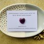 Personalised Running Gift With Keepsake Amethyst Heart, thumbnail 1 of 5