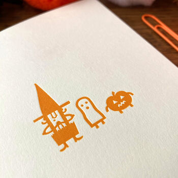 'Halloween Peeps' Letterpress Card, 4 of 4