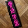 'Gin Bar' Framed Neon Print | Bar Sign, thumbnail 1 of 6