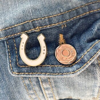 Good Luck Exam Poem And Lucky Horseshoe Enamel Pin Meaningful Gcse Student Gift Keepsake, 8 of 12